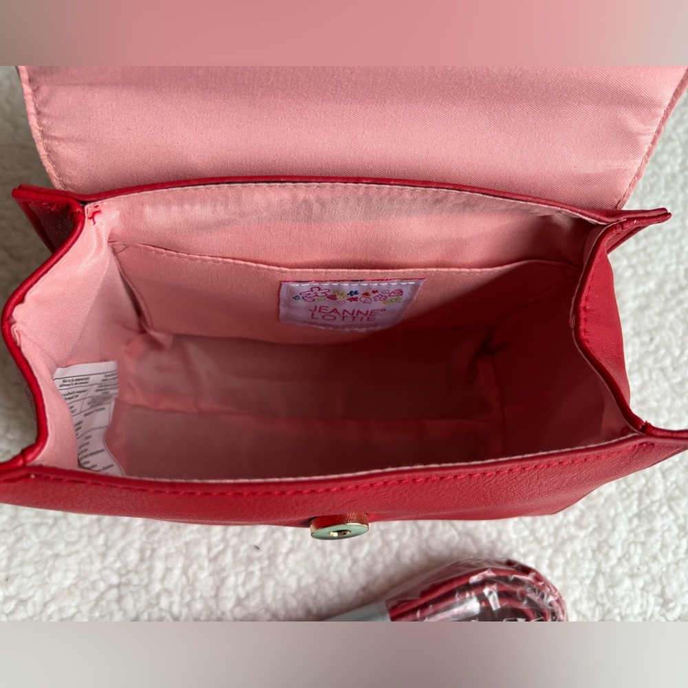 NWT Canadian Designer Jeanne Lottie Red Vintage 2-Way Small Bag - Picture 7 of 8